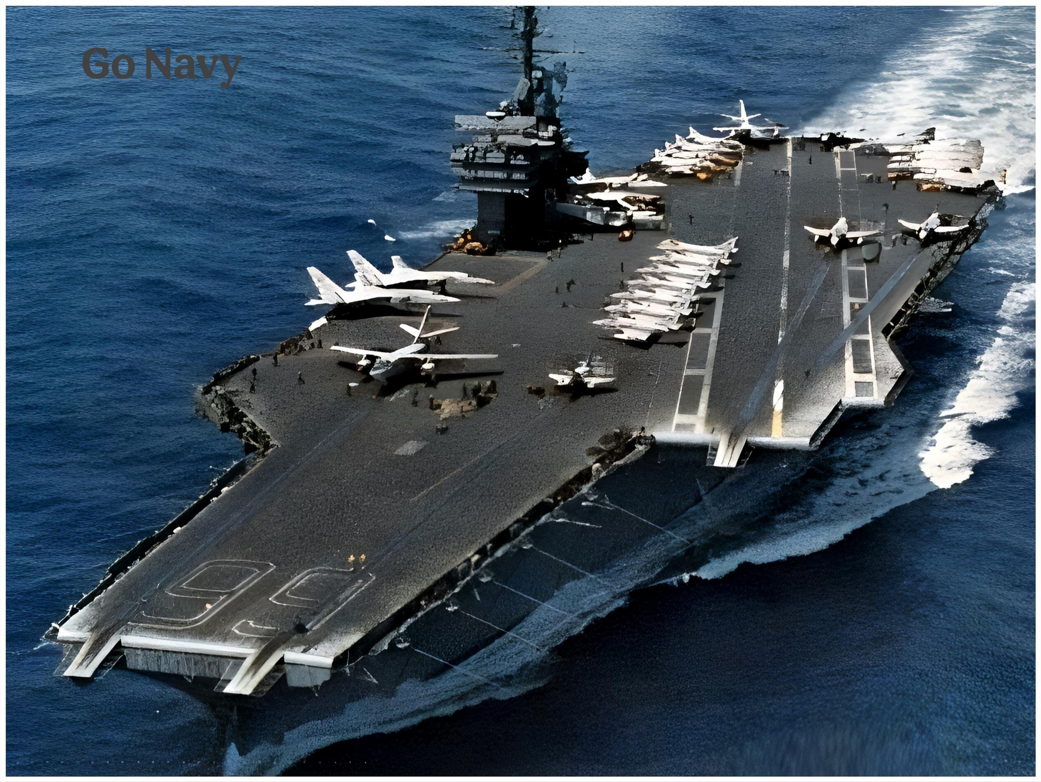 Thanks for the add USS America CVA 66 V4 division flight deck 1969