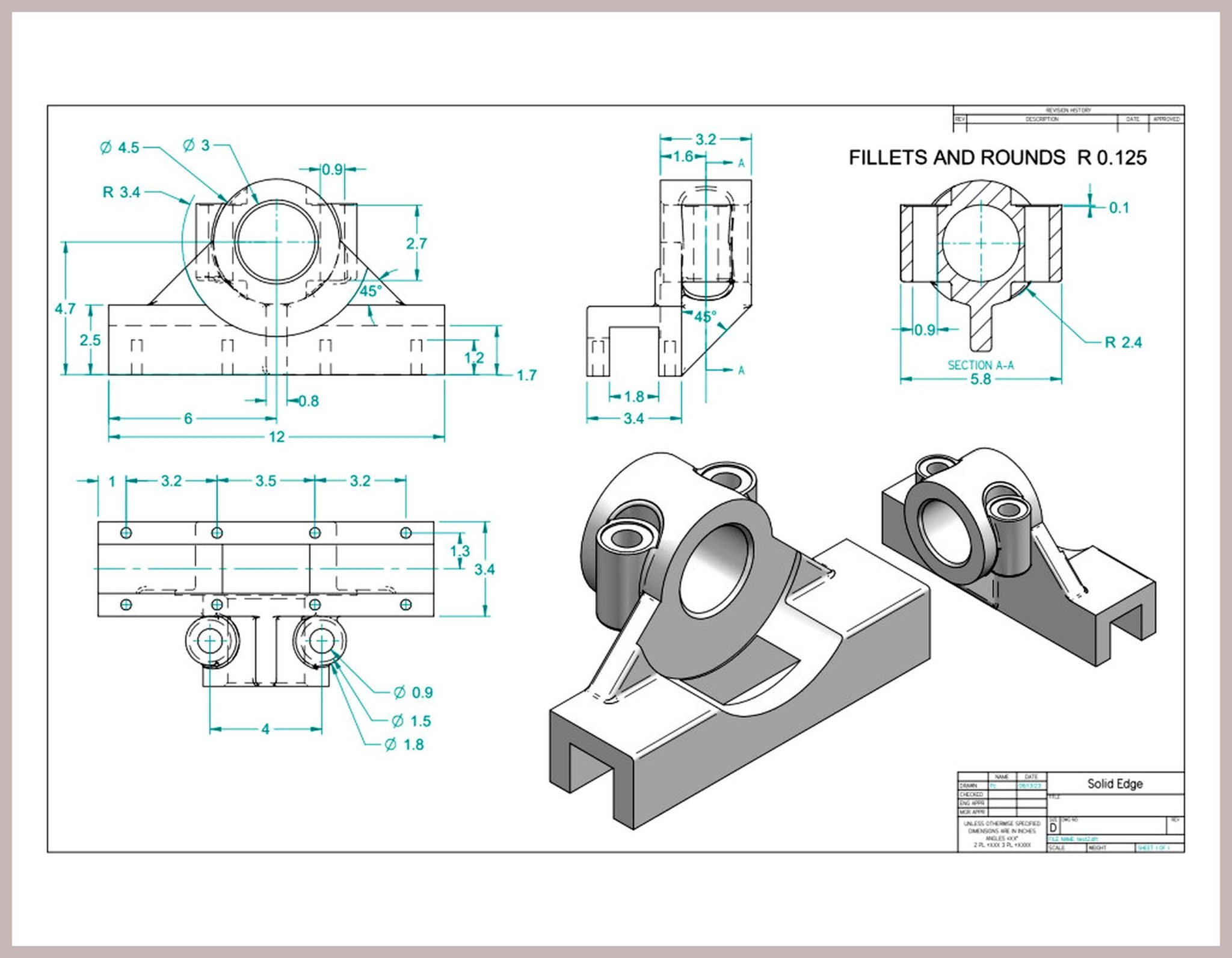 Michele - SolidWorks Drawing File for Practice 📌 | Facebook