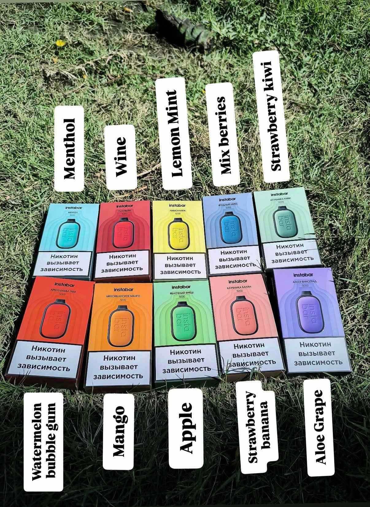 insta bar vape flavours INSTABAR 15K PUFFS, FRESH FROM DUBAI 🤭 Onhand Thirdy's Dispo Shop 📩 10 Available flavor list: Wine Mix berries Apple Grape Mango Lemon mint Menthol Strawberry kiwi Watermelon bubblegum Strawberry banana Best Disposable Vapes of Big Puff Kits Option:Watermelon 20mg