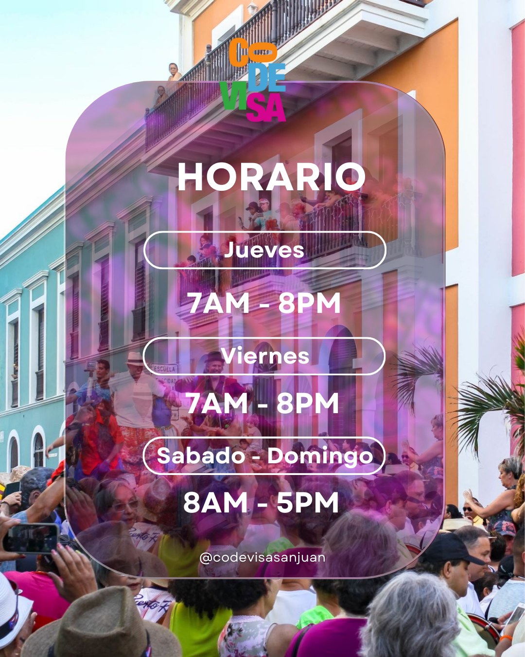 Codevisa - 🚨 ¡ATENCIÓN COMERCIANTES Y PERSONAL DEL VIEJO SAN JUAN! 🚨 ...