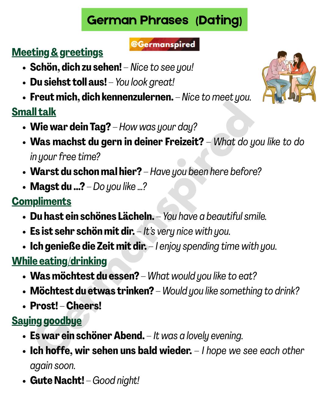 Germanspired - Here’s a list of simple and natural German phrases you ...