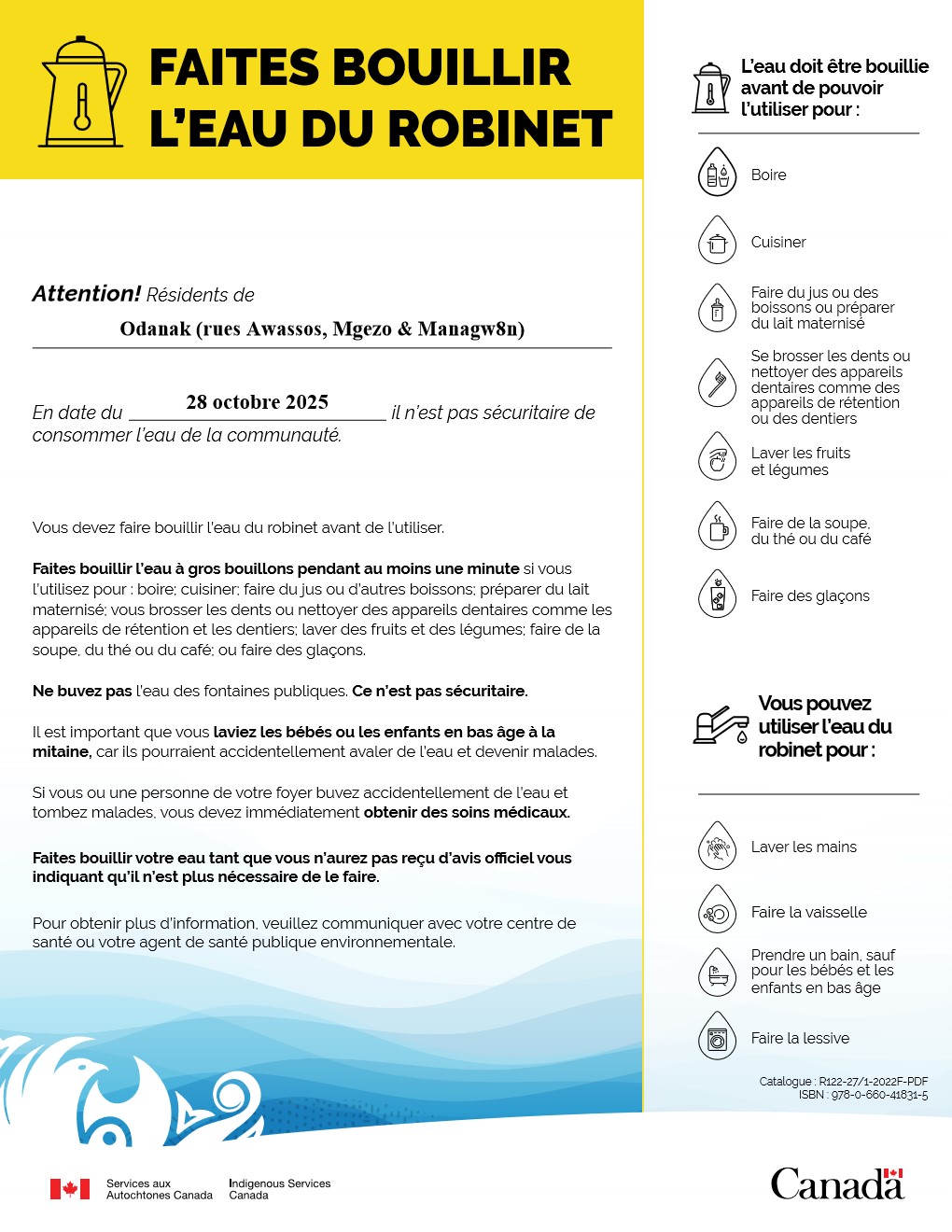 Centre - ⚠️ 𝐀𝐯𝐢𝐬 𝐝’𝐞́𝐛𝐮𝐥𝐥𝐢𝐭𝐢𝐨𝐧 – 𝐎𝐝𝐚𝐧𝐚𝐤 ⚠️ Veuillez prendre note qu’un ...