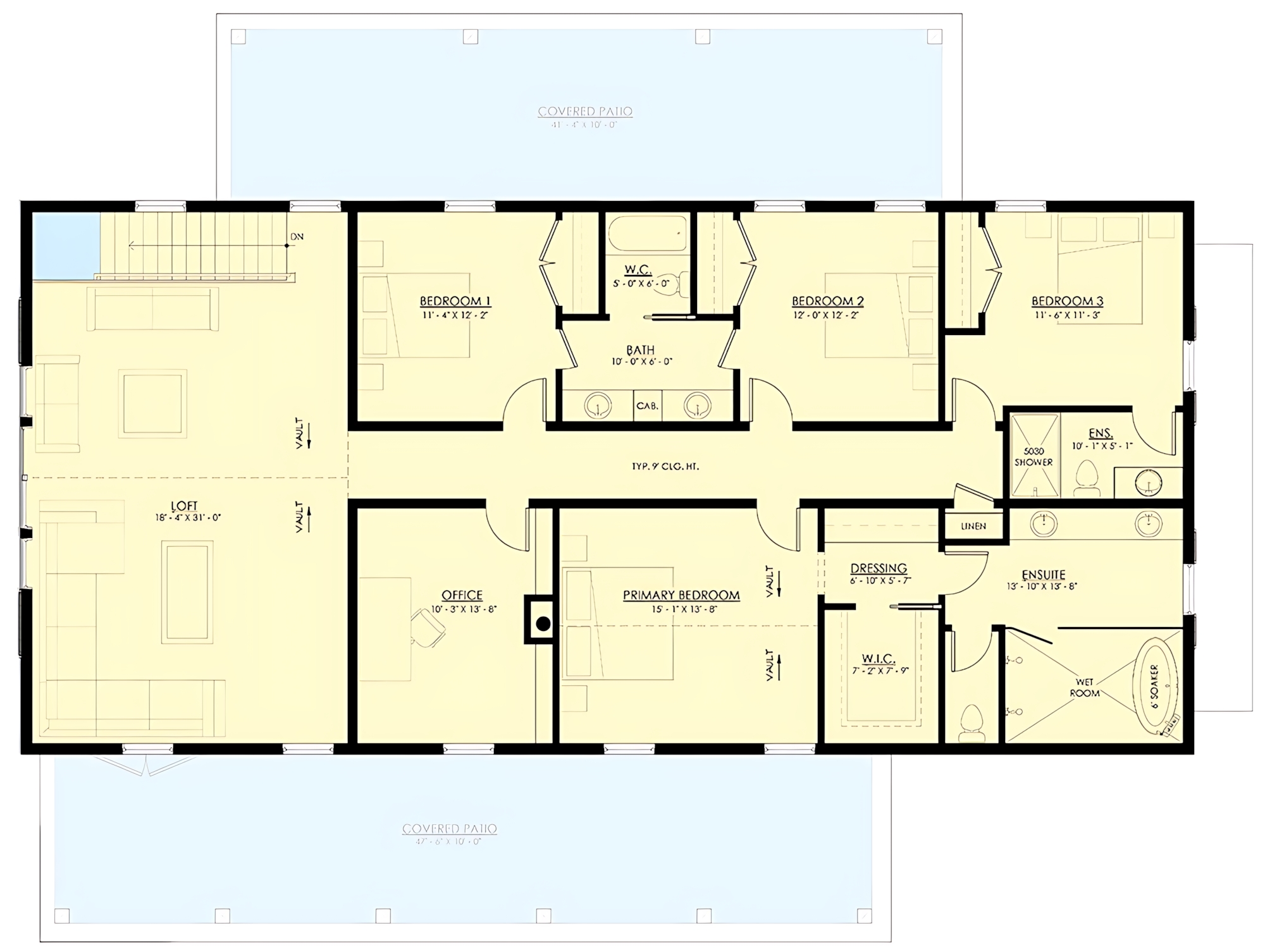 DreamFlow - The floor plan is primarily a long rectangle, oriented ...