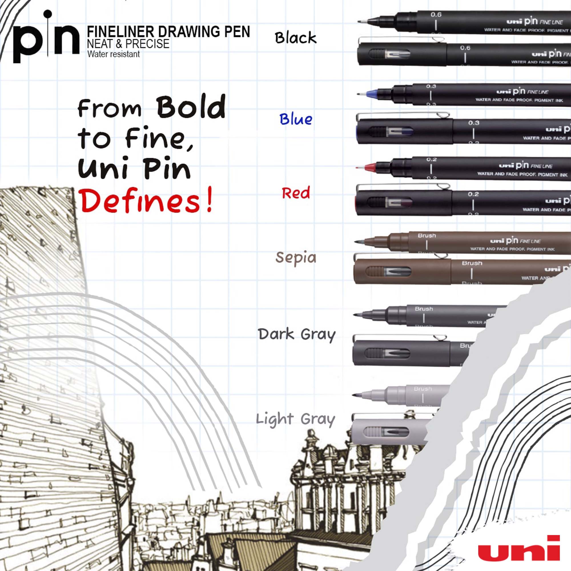 Uni - 🎨 Discover Your Precision Partner: Uni Pin Pens 🖋️ Unleash your ...