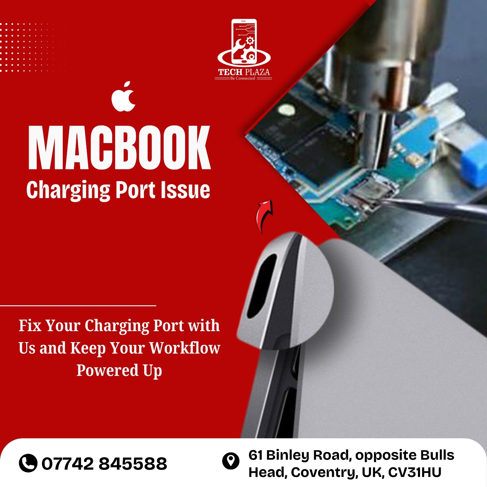 Tech - TECH PLAZA – Be Connected MacBook charging port issues? Fix your ... - Fixing Charging Port Issues On Macbook
