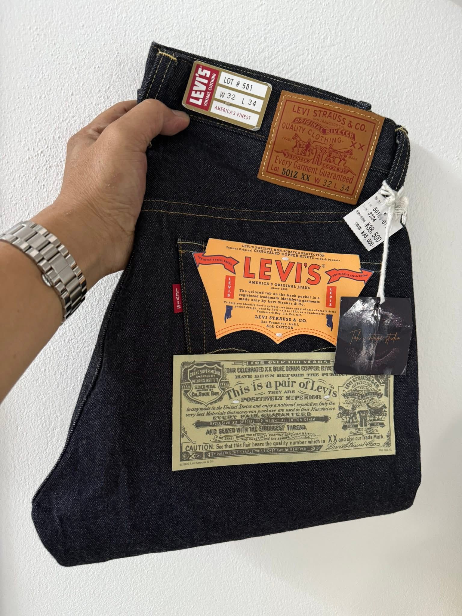 👖 Levi's 501 Zxx bigE ริมแดง LVC 1954 zipper ⚙️ Made in Japan