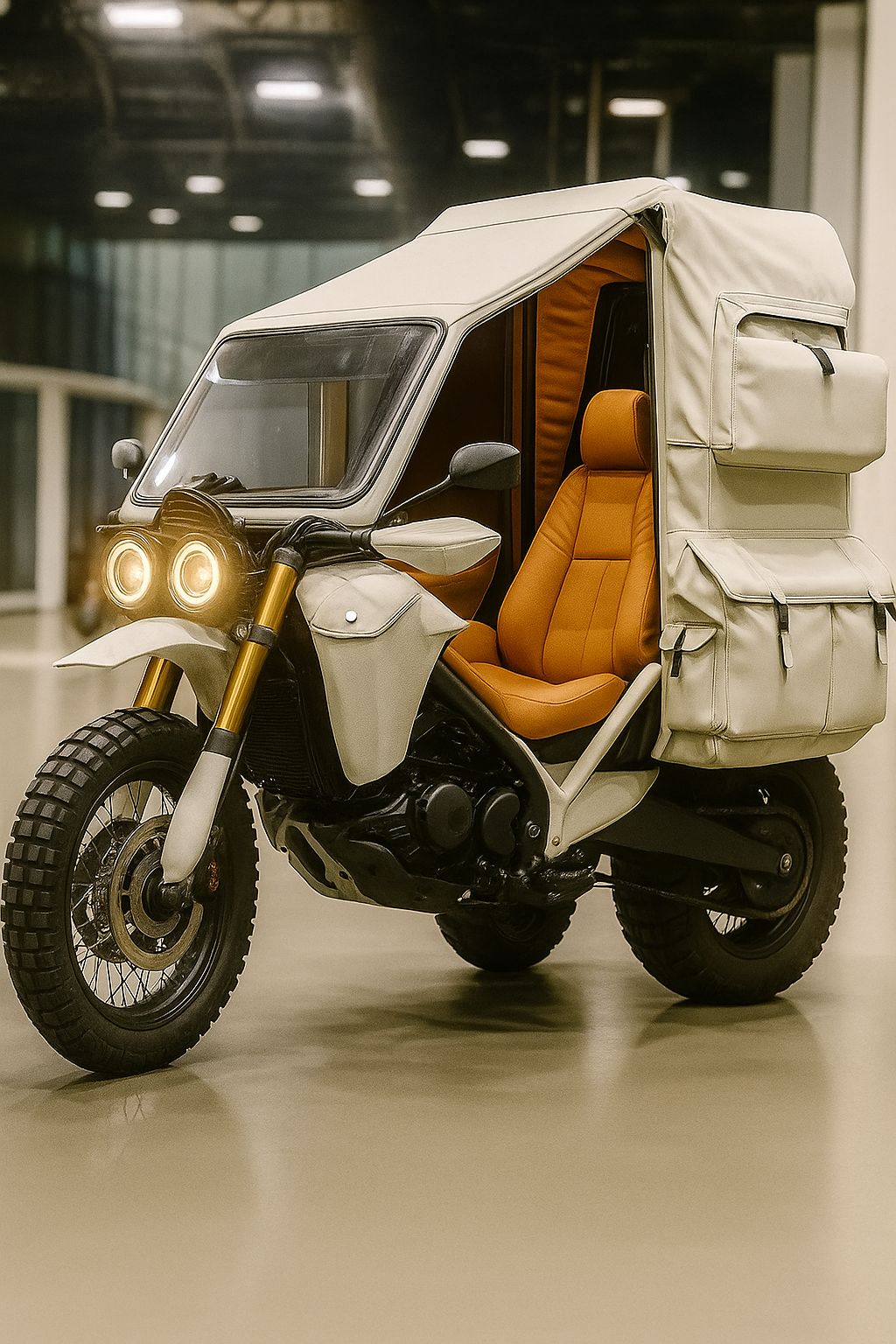 Roads never looked so smooth. Meet the Urban 525 Sidecar in sand