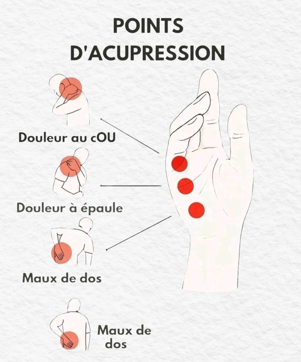 Astuces - Points d’acupression pour réduire certaines tensions 🌿 1️⃣ ...
