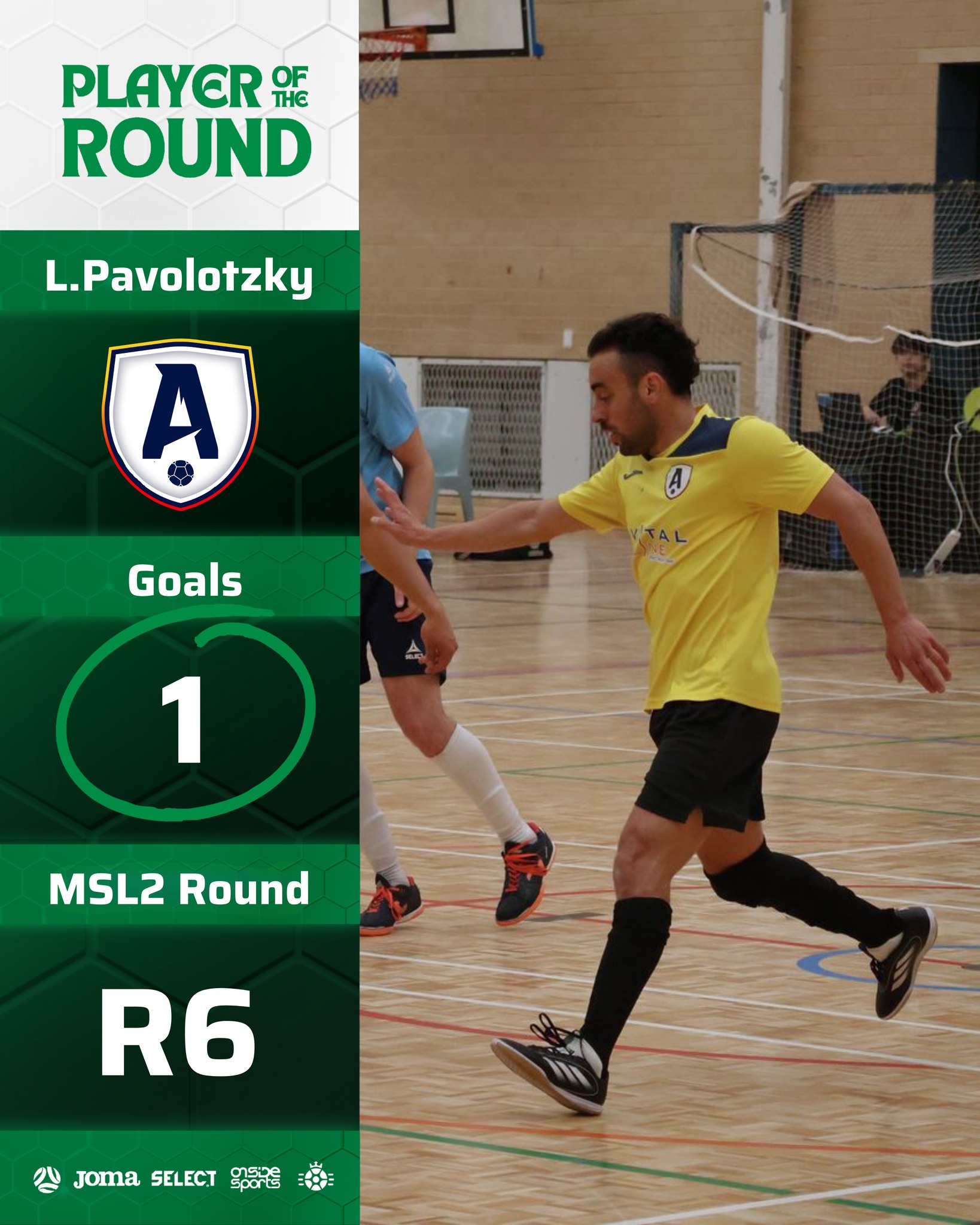 PLAYER OF THE ROUND MSL2 Round 6 |... - Futsal Supa-Liga WA | Facebook