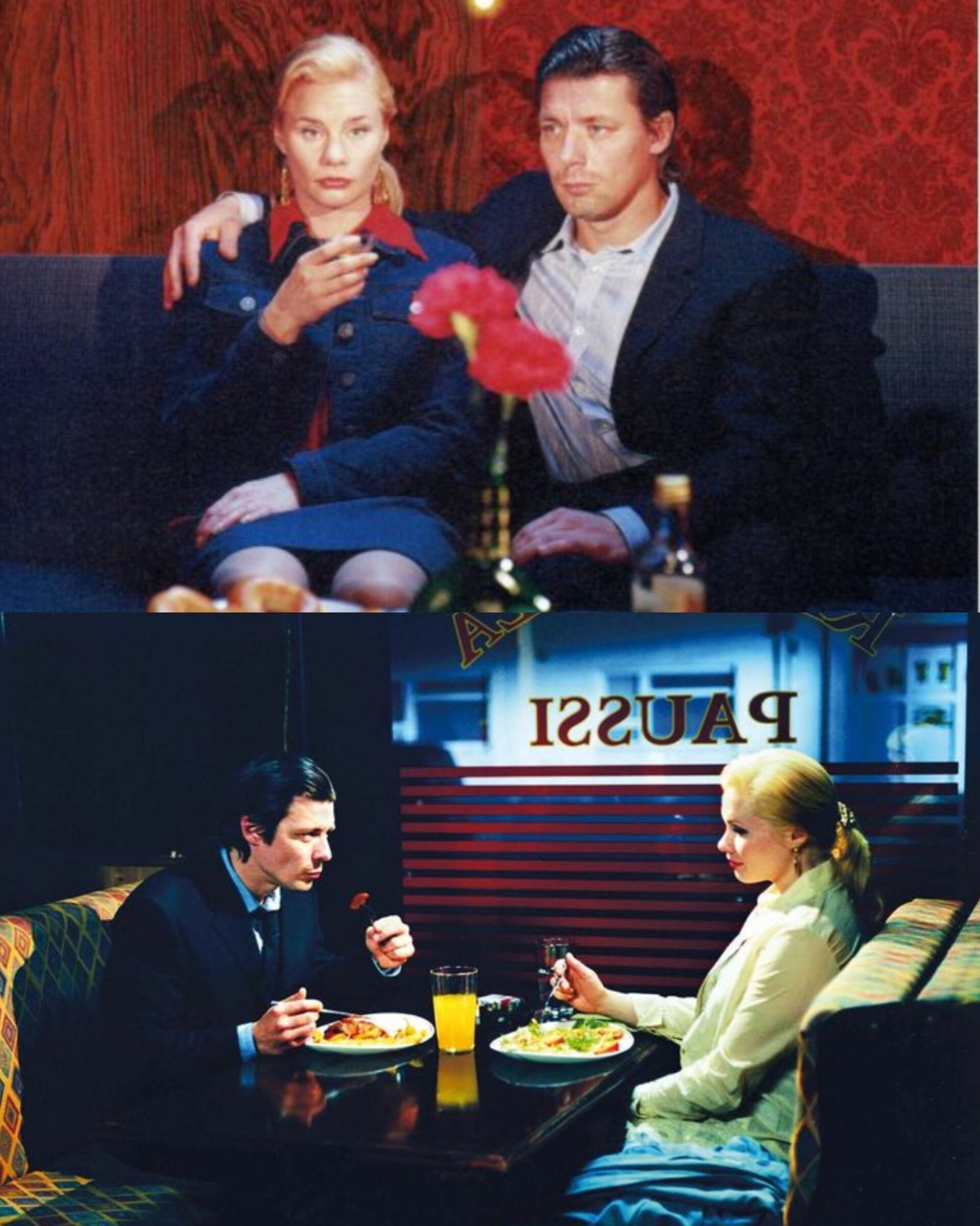 Aki Kaurismäki behind the scenes of SHADOWS IN PARADISE