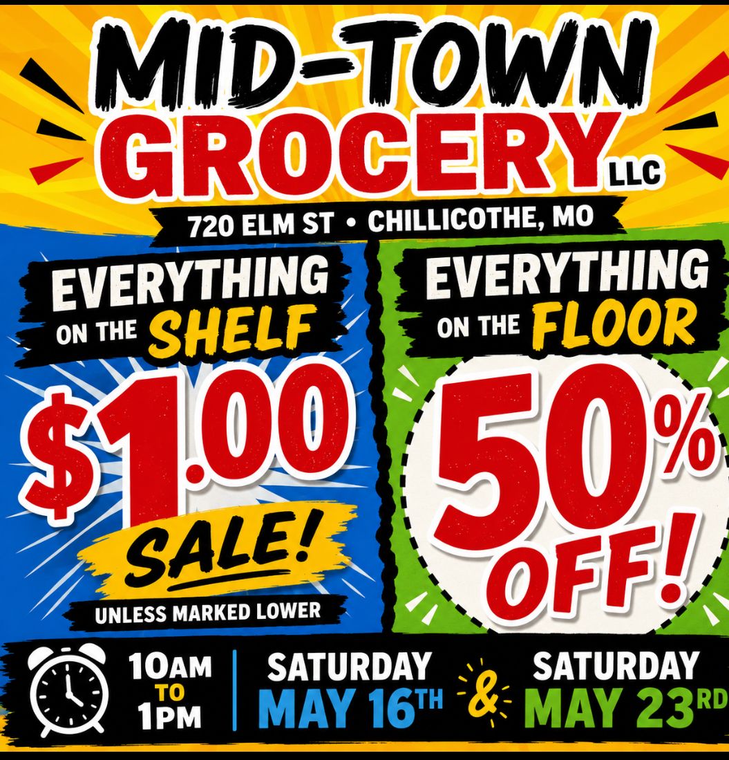 ばなな Mid-Town Grocery LLC $1 shelf sale and 50% off floor items