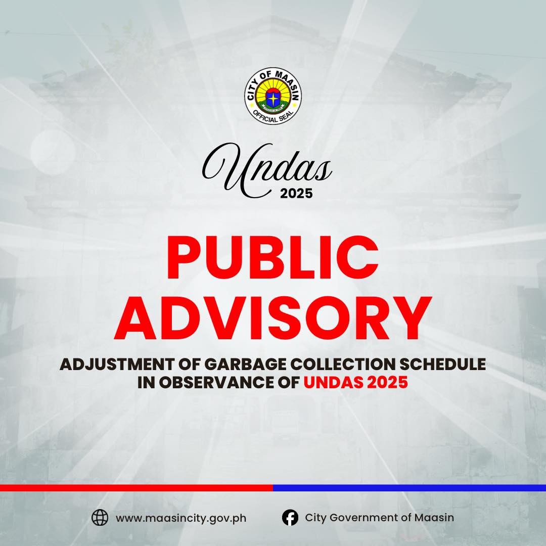For everyone’s information!... - City Government of Maasin | Facebook