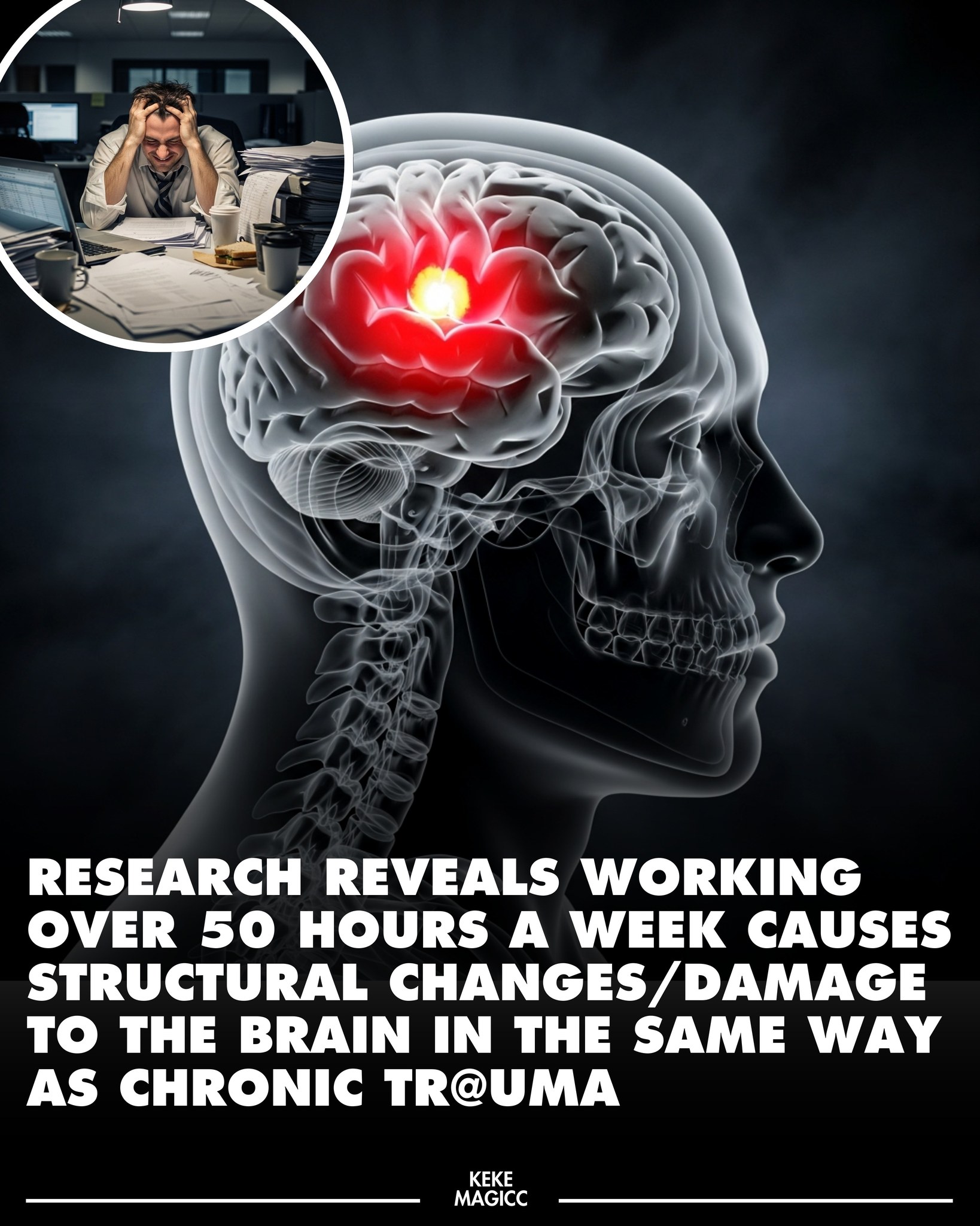 K3K3 - Research shows that overworking 50+ hours per week can cause ...