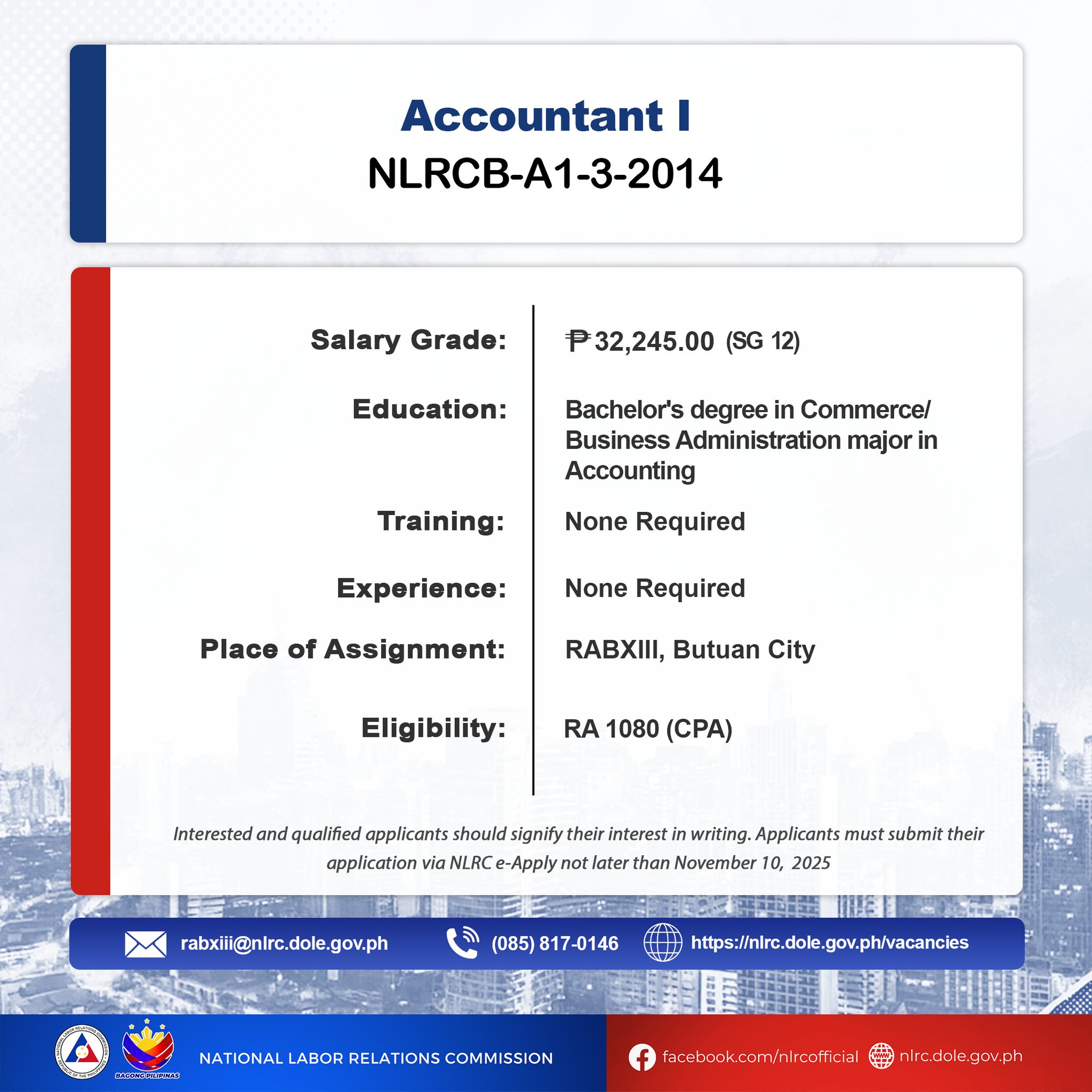 NLRC RAB XIII - Butuan City | Facebook