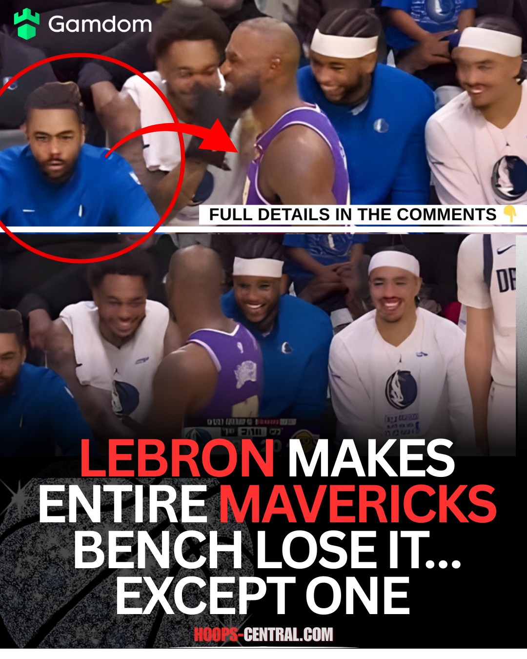 Hoops Central - Who’s the only one not laughing? 😮 | Facebook