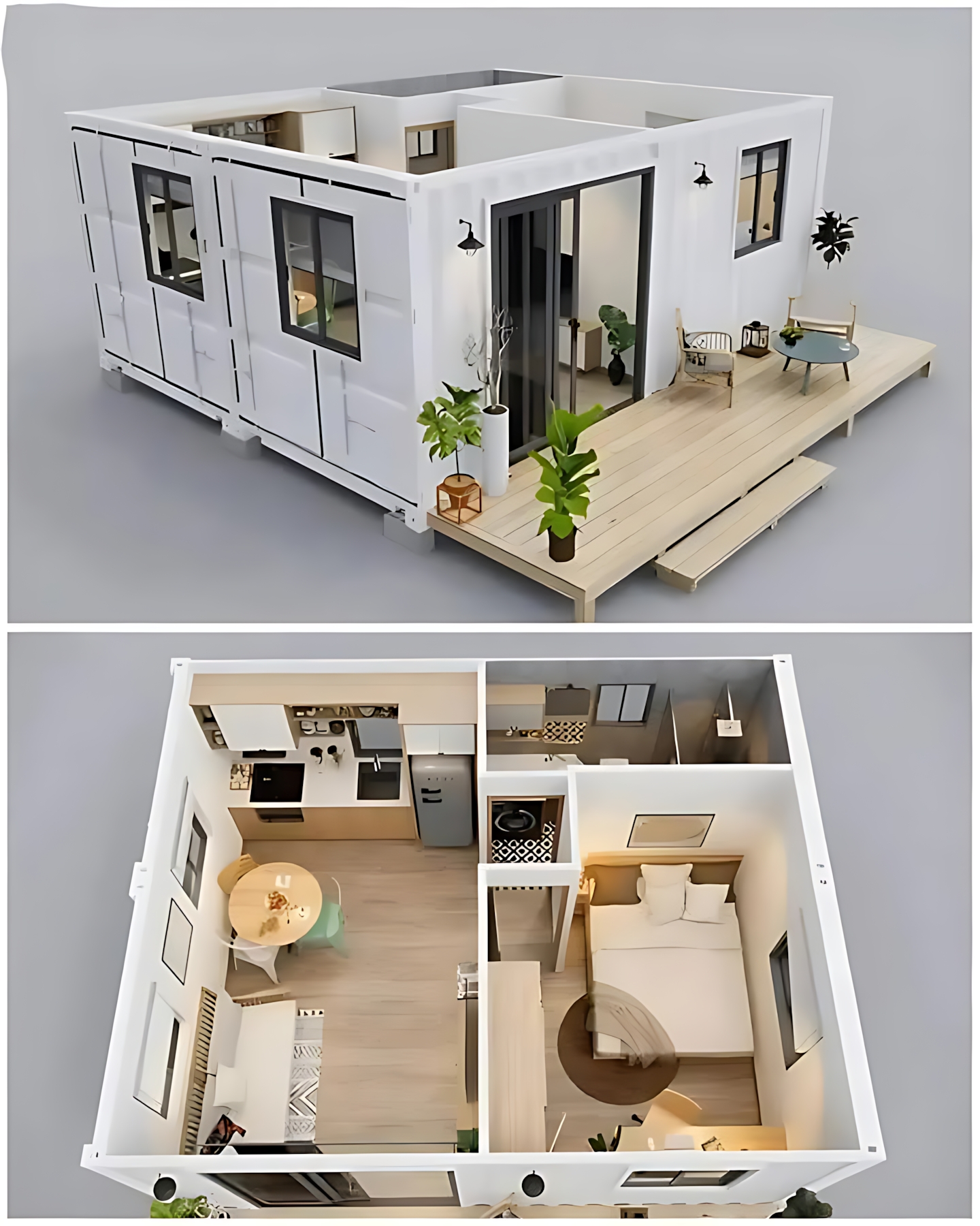 DreamFlow - The image showcases a concept for a modular home design. It ...