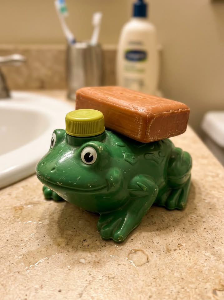 Freddie the Frog soap holder from Avon I still have mine sitting