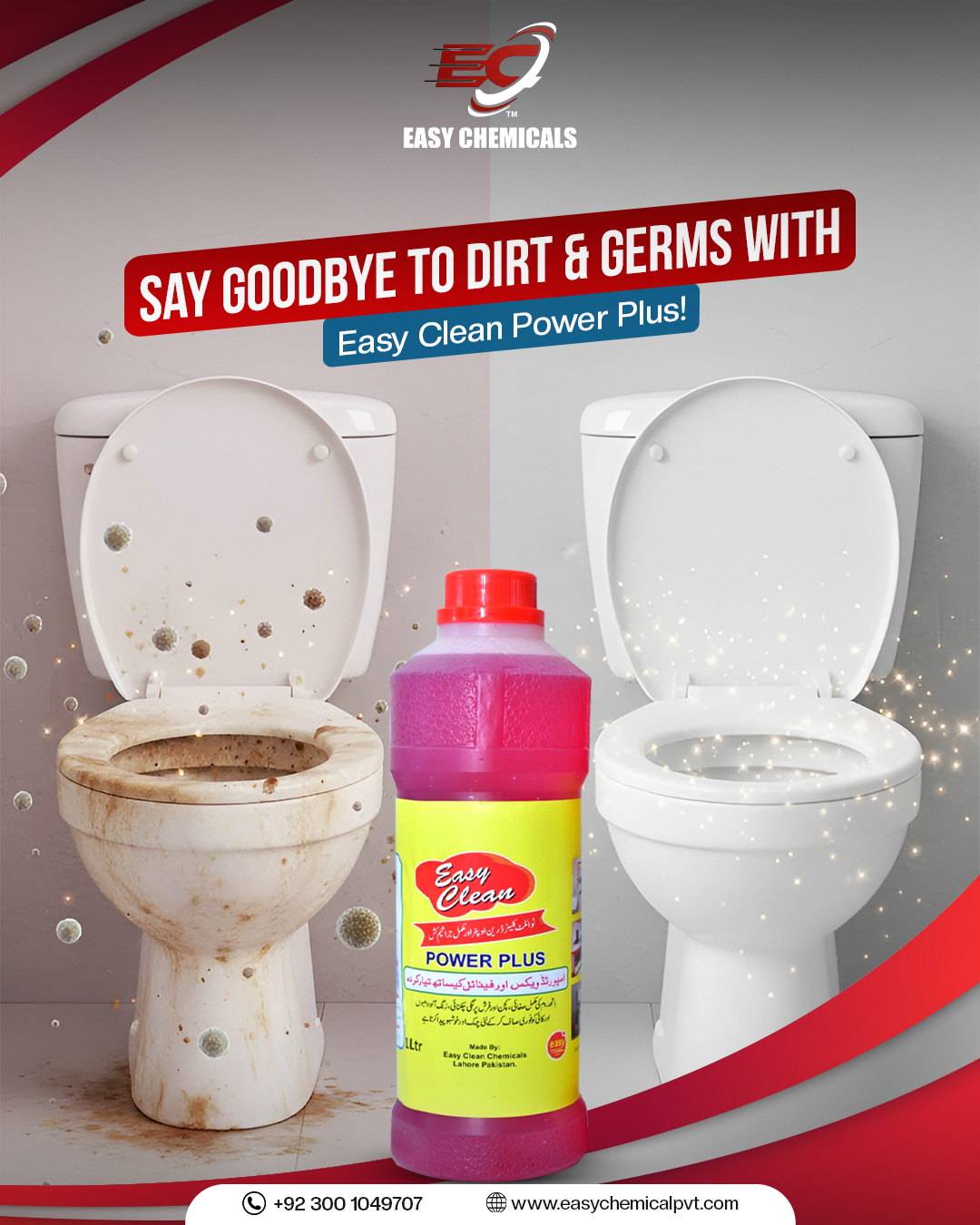 Easy - EASY CHEMICALS Say Goodbye to Dirt & Germs with Easy Clean Power ...