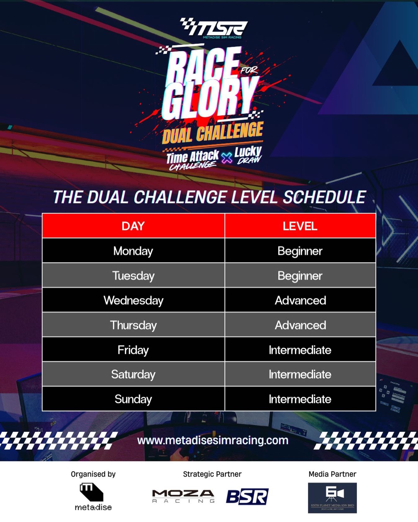 🏁 NEW CHALLENGES UNLOCKED:... - Metadise Sim Racing - MSR | Facebook