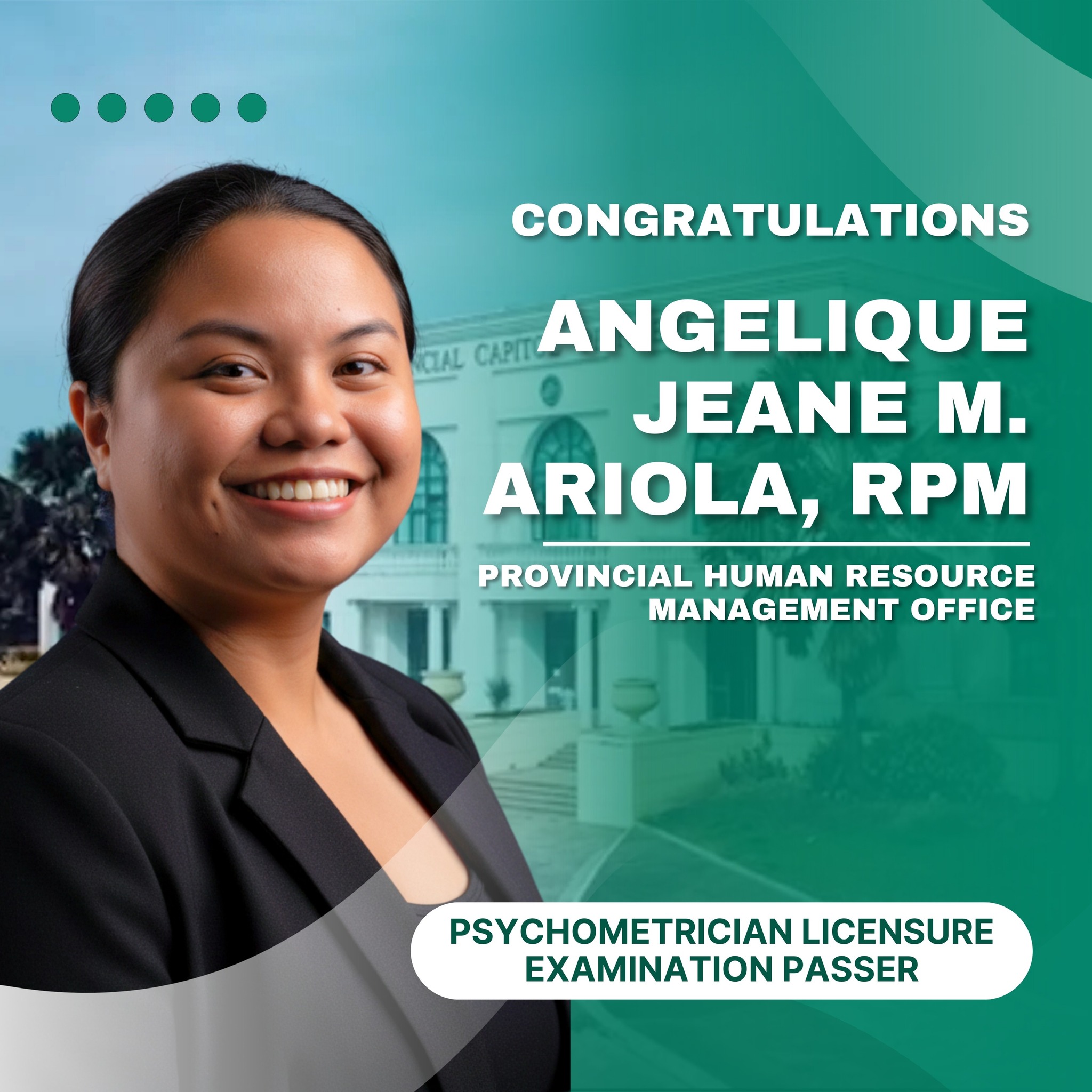 Provincial - Congratulations, Angelique Jeane Ariola, RPM Your hard ...