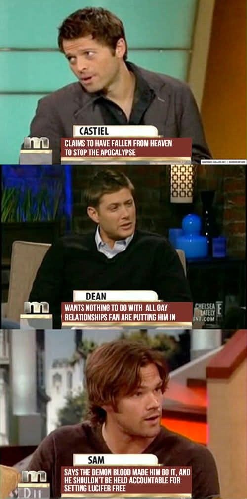 Supernatural Fandom Family | Thats a real missunderstood... | Facebook