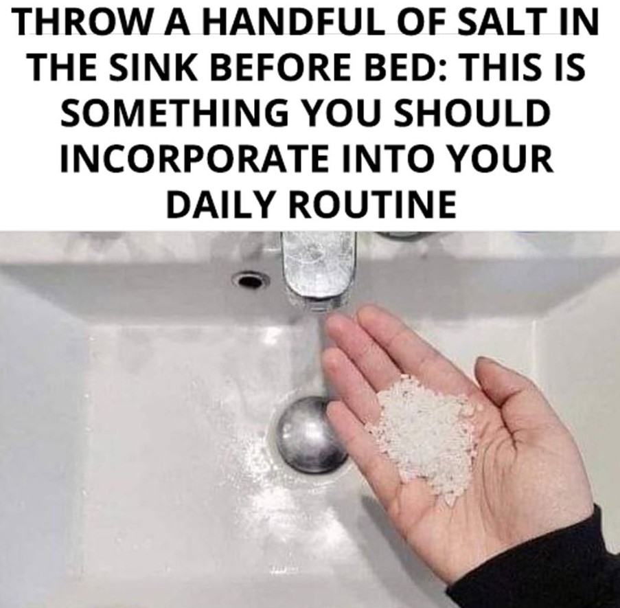 Be Happy - 📌 Add this simple salt trick to your nightly... | Facebook
