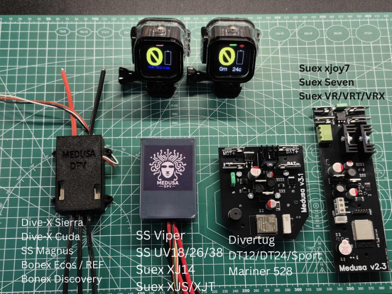 Medusa DPV controllers support multiple brands