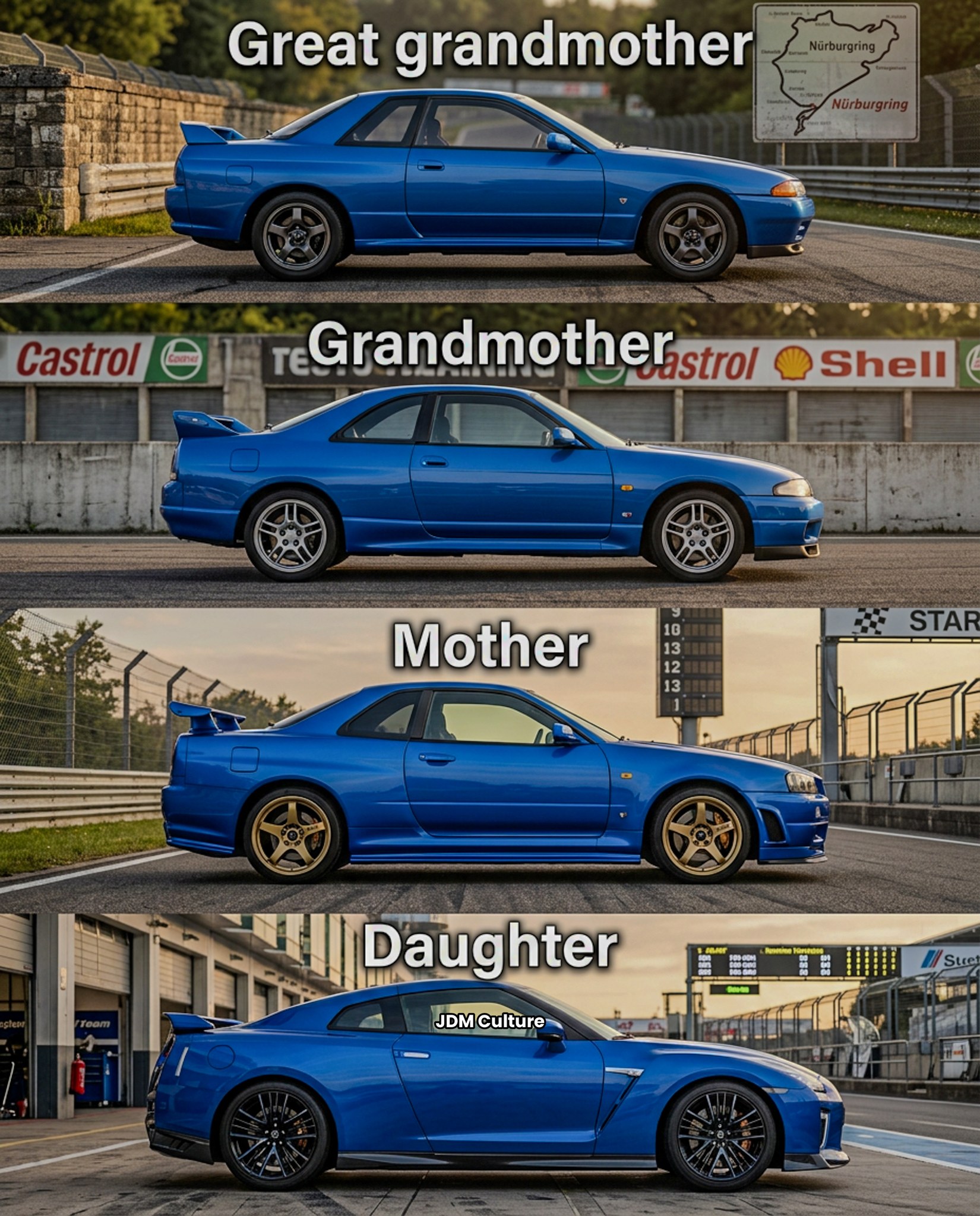 Nissan GT-R generations specs comparison