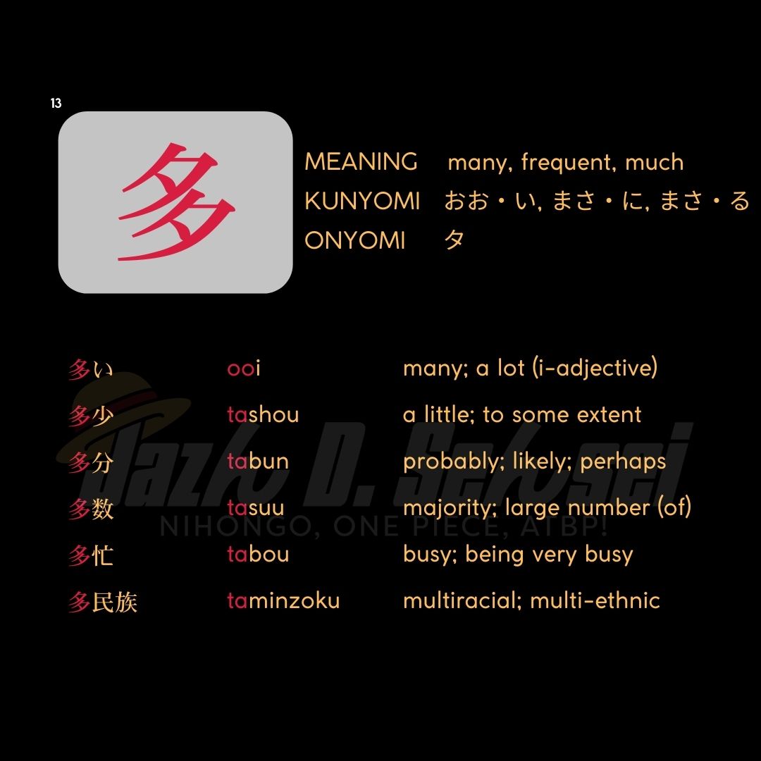 Jazn D. Sensei - 📕 PART 4: JLPT N5 KANJI 📘 MINNA NO... | Facebook