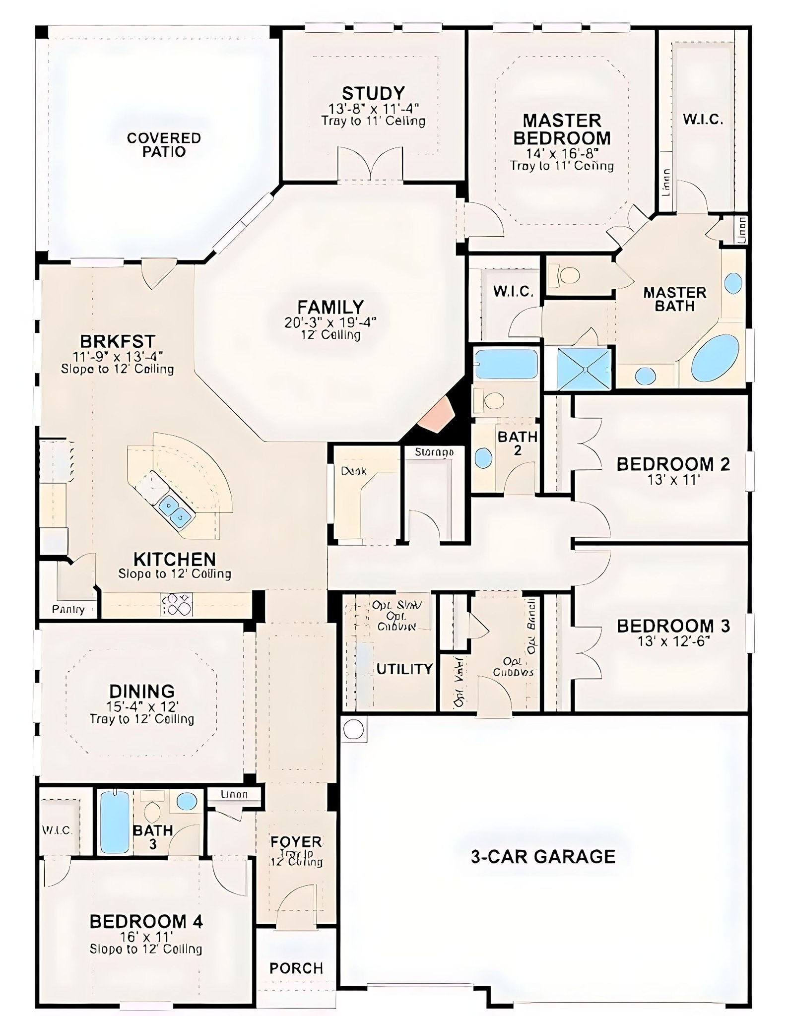 DreamFlow - The floor plan appears to be for a single-story home ...