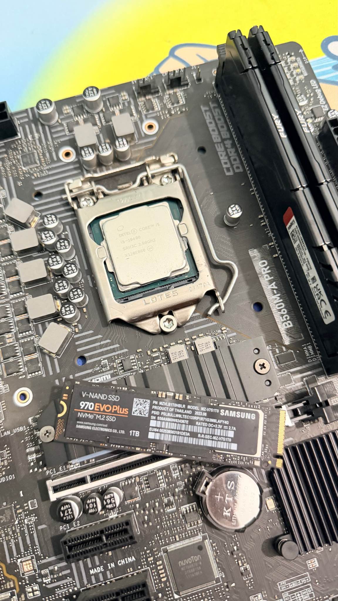 Mainboard Brand MSI B560M-A Pro CPU i5-10400 (10th) RAM 16GB
