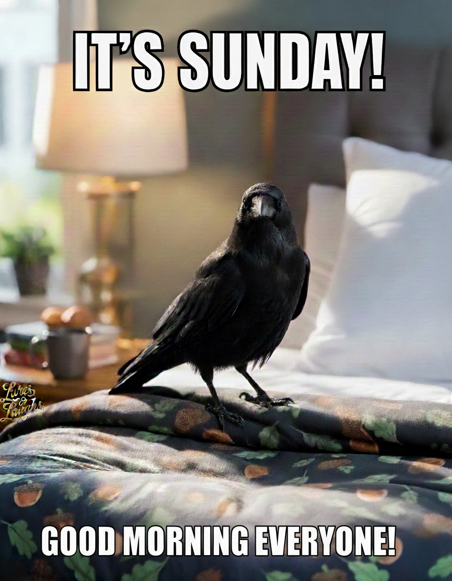 Crow - Good vibes only, it’s finally Sunday! | Facebook