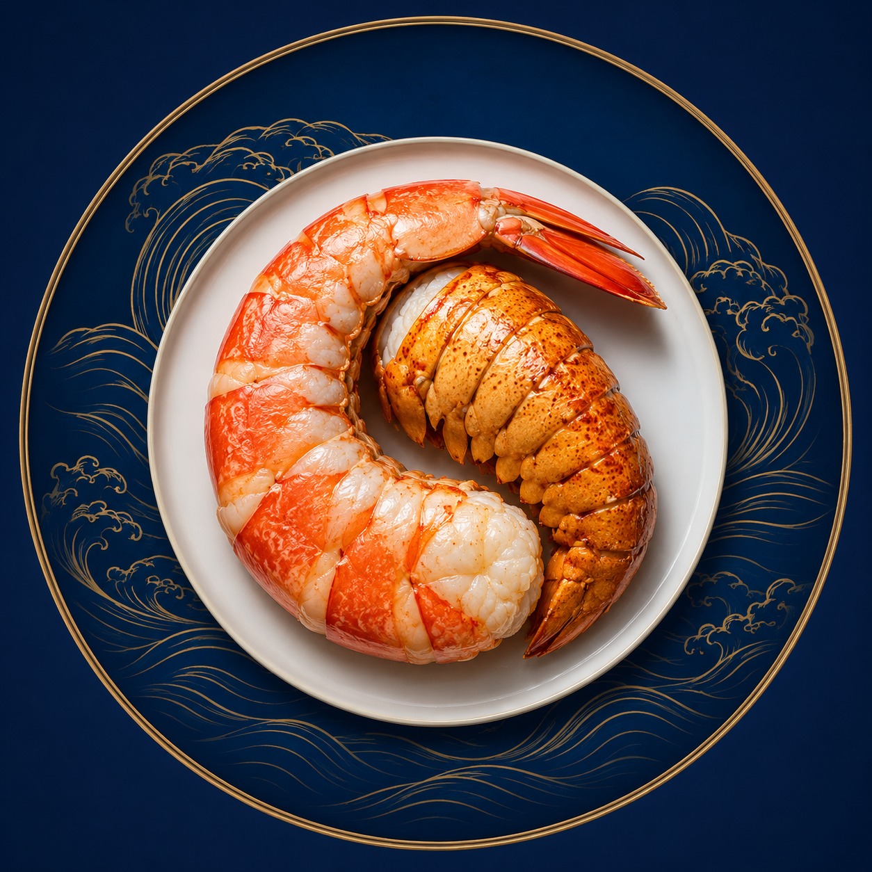 Golden-seared salmon and juicy shrimp tucked into a creamy garlic sauce ...