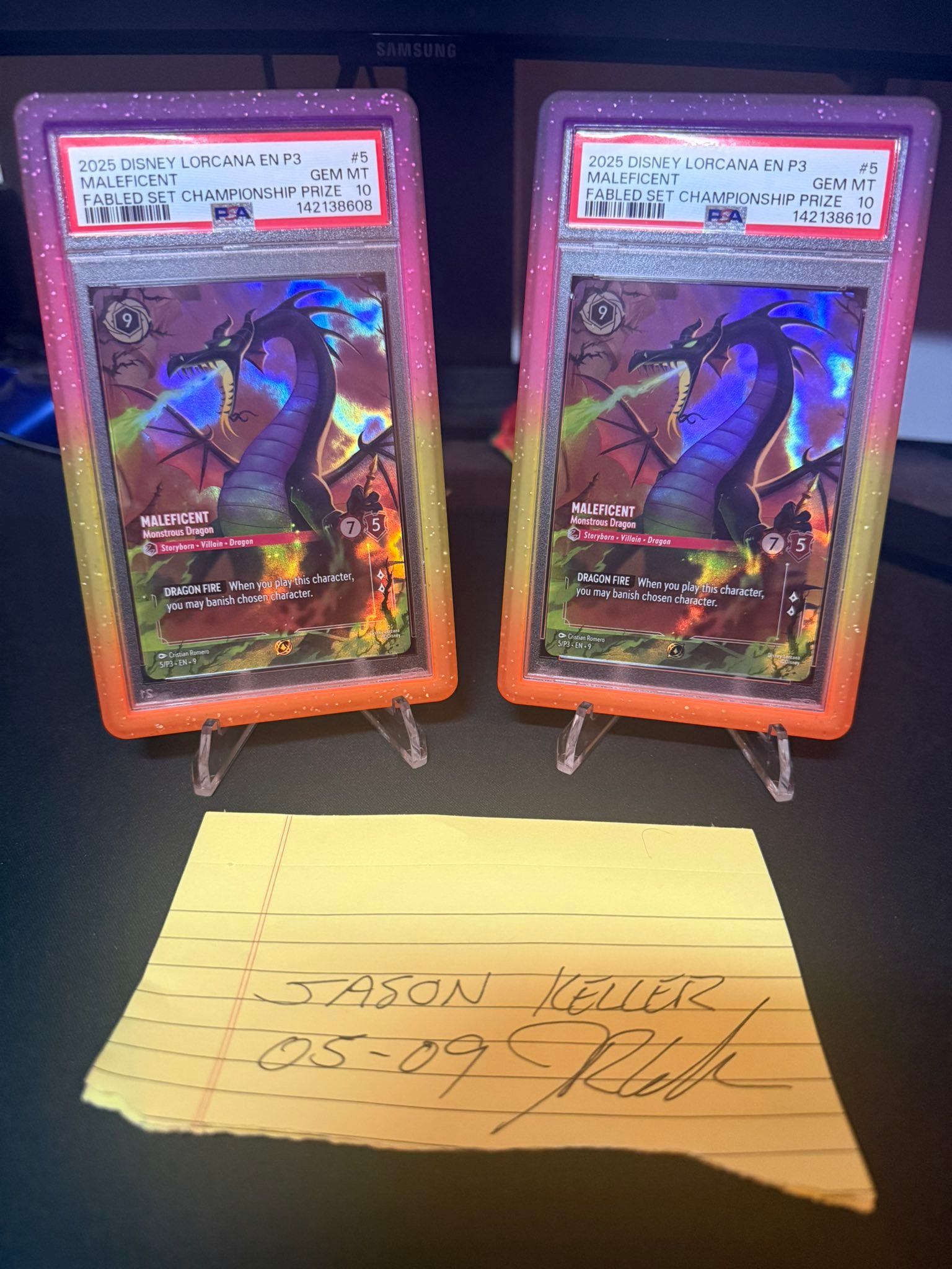 PSA 10 Maleficent Monstrous Dragon Fabled Set Championship Prize