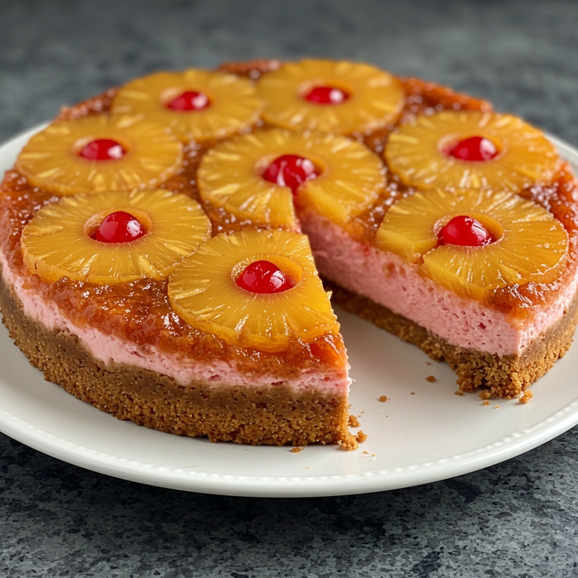 Mundo - Volteado de Piña con Cheesecake Ingredientes ½ tz de azúcar 1 ...