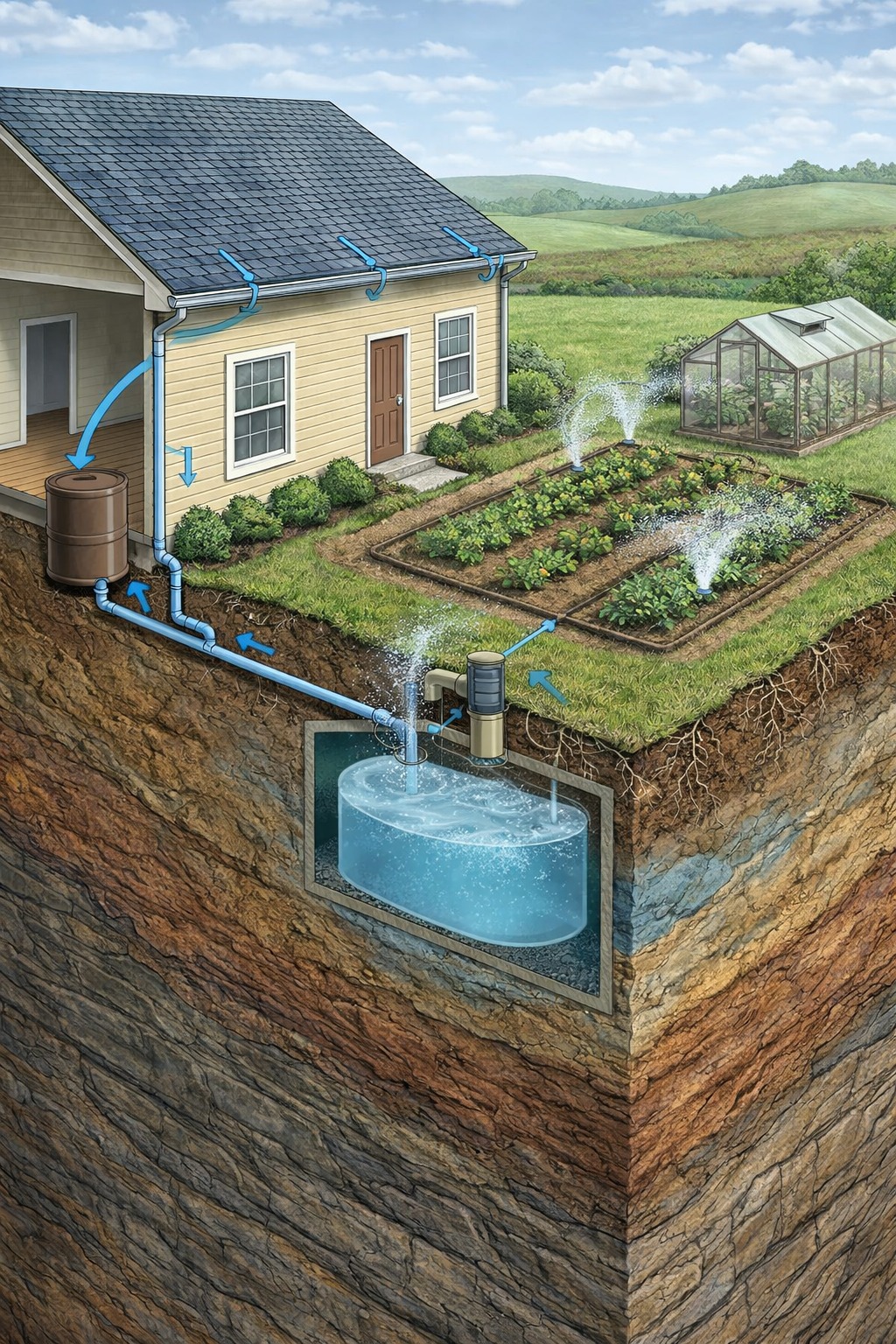 HackHouse - A Home Rainwater Harvesting and Underground Storage System ...