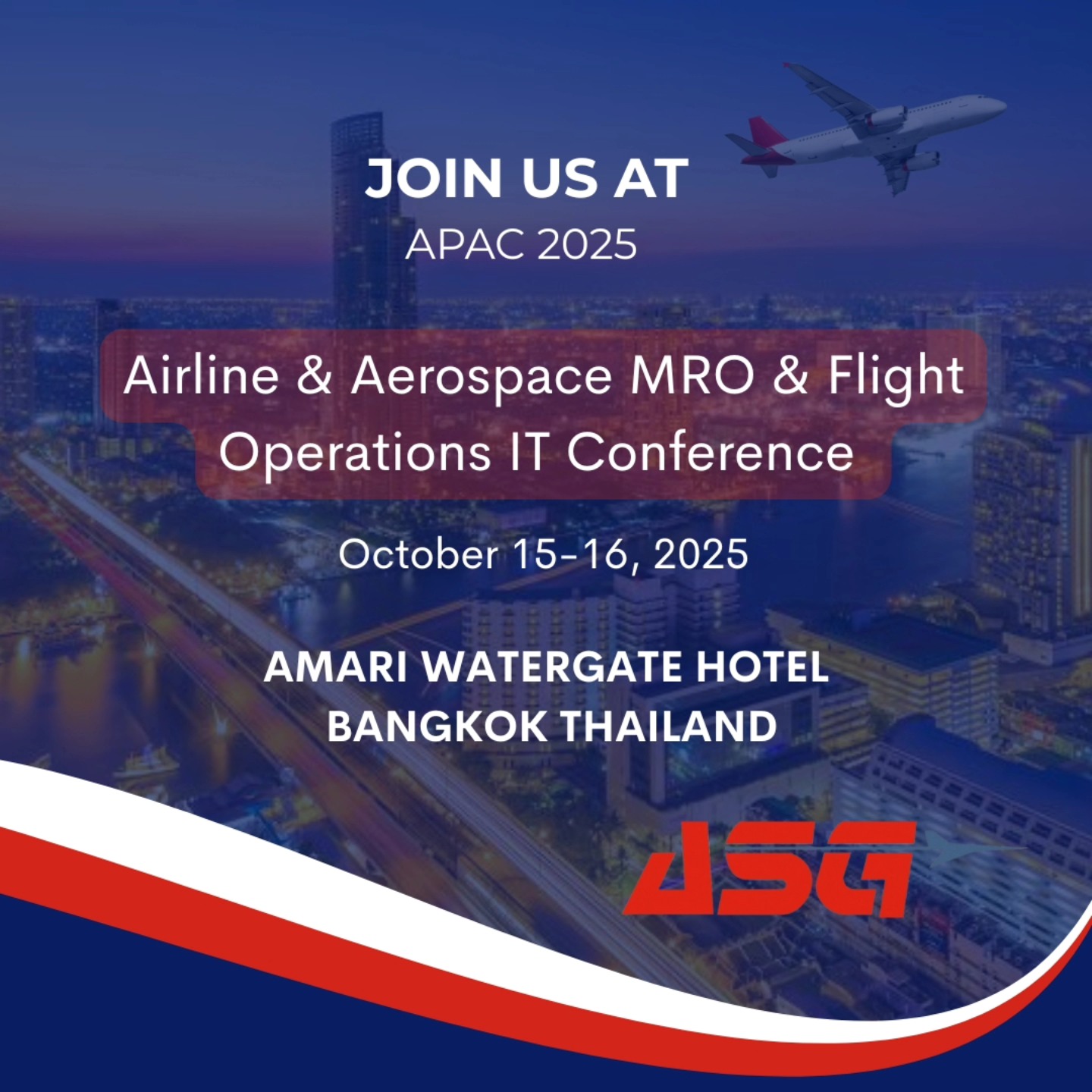 Avionics - ️ ASG will be in Bangkok for the 2025 Airline & Aerospace ...