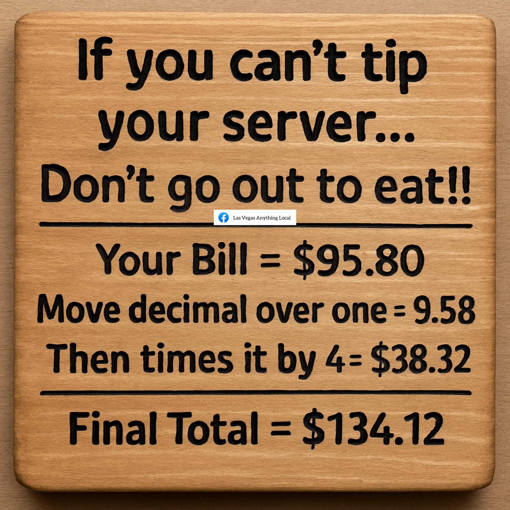 Las Vegas ANYTHING LOCAL | Vegas rule #1: Tip before karma hits your ...