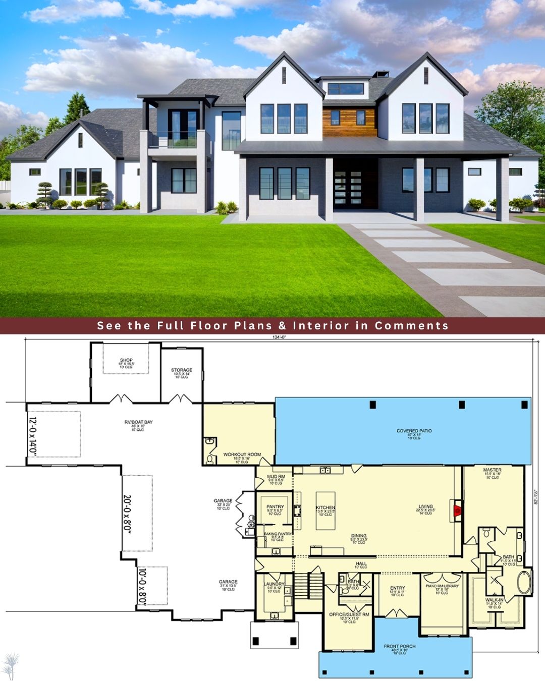 Dream - Explore this Two Story Contemporary Home Plan with a Dream ...
