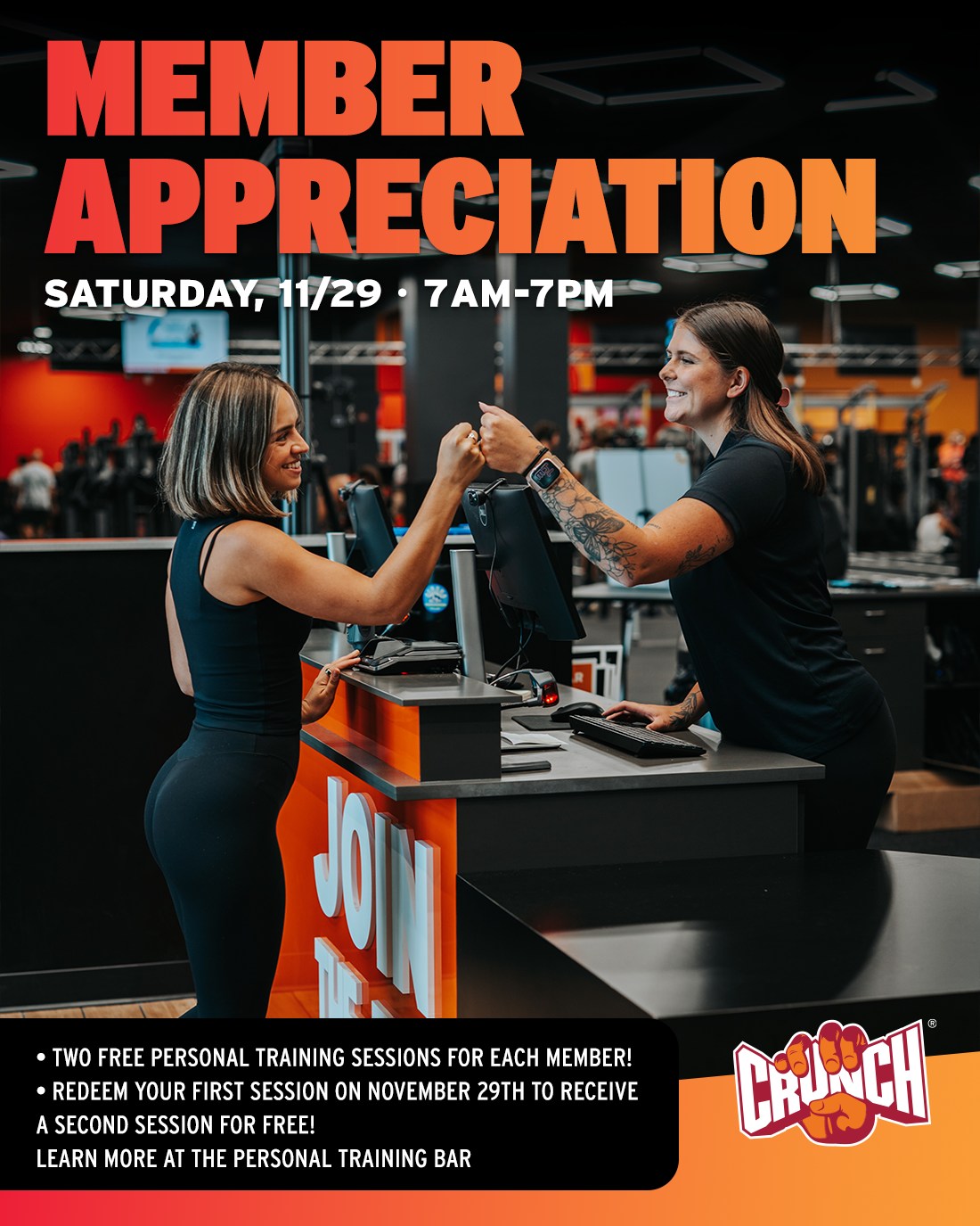 Crunch - We’re only days away from showing our gratitude, Crunchers! 🧡 ...