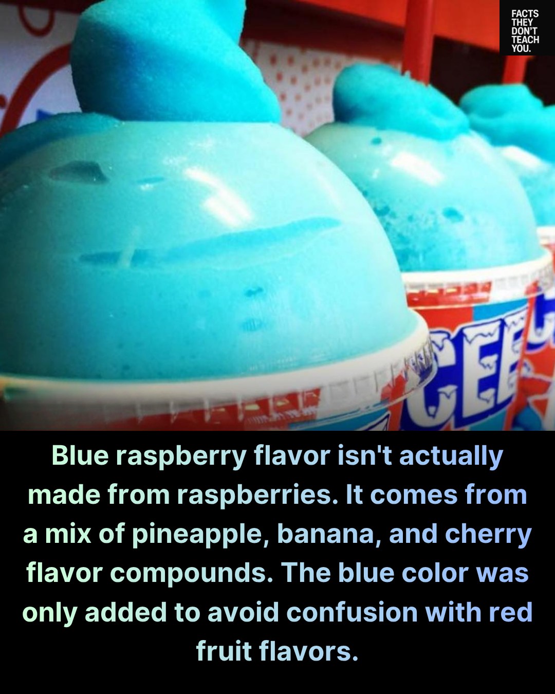 Facts - Despite its name, blue raspberry flavor has little to do with ...