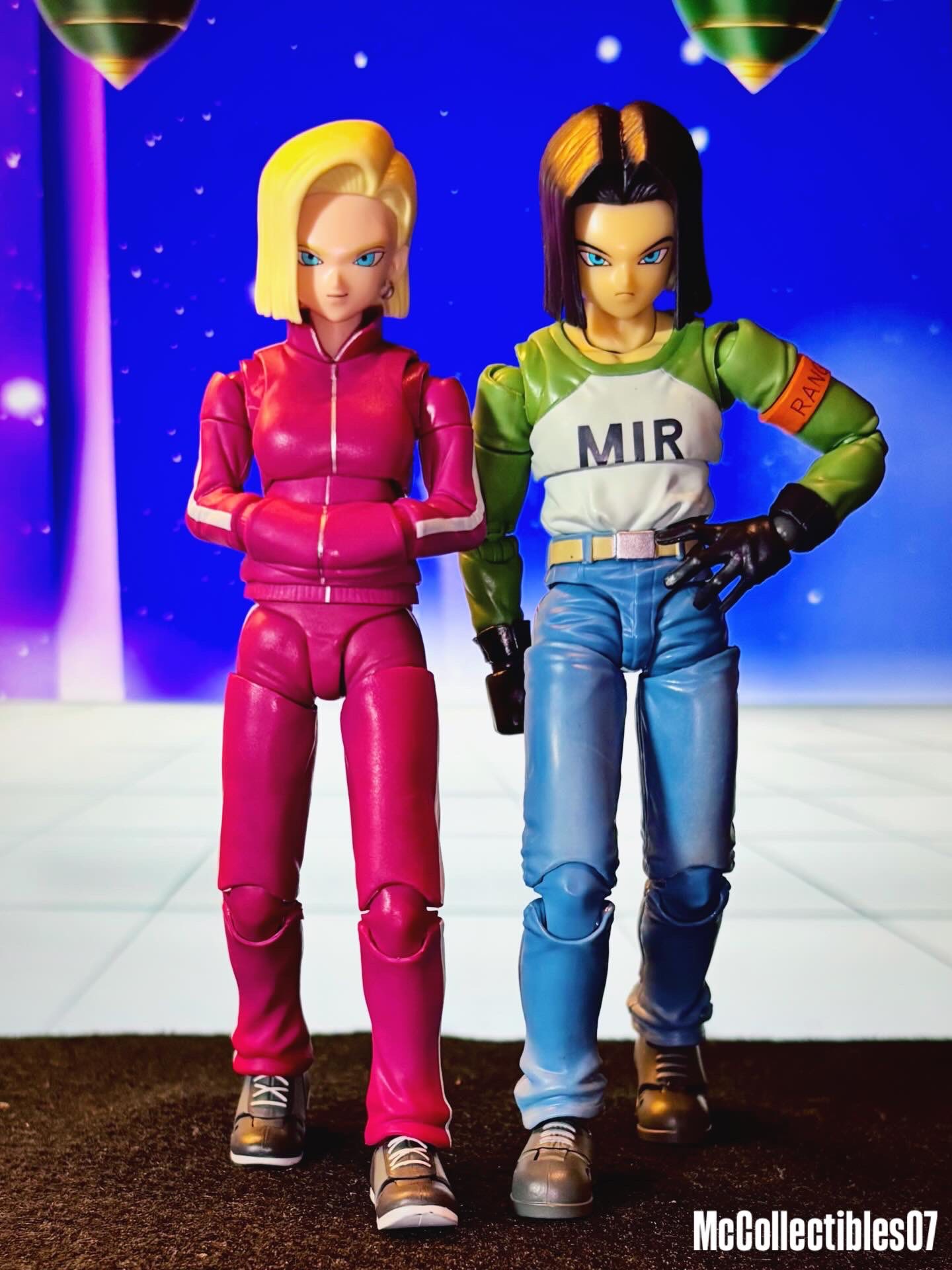 S.H.Figuarts Dragon Ball Super Android 17 & 18 figures