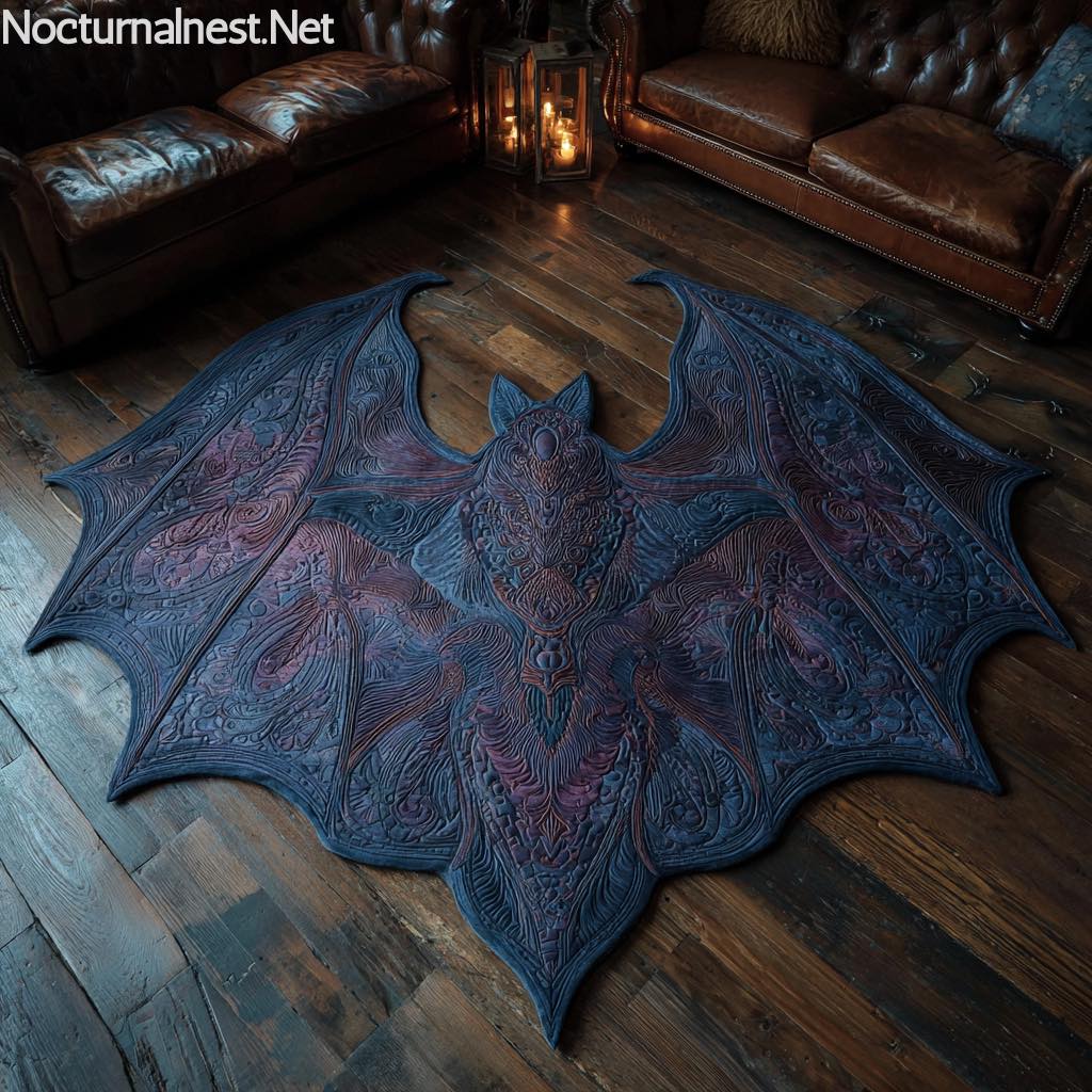 Nocturnal - Enchanted Bat-Wing Rug for Dark Luxury Homes #NocturnalNest ...