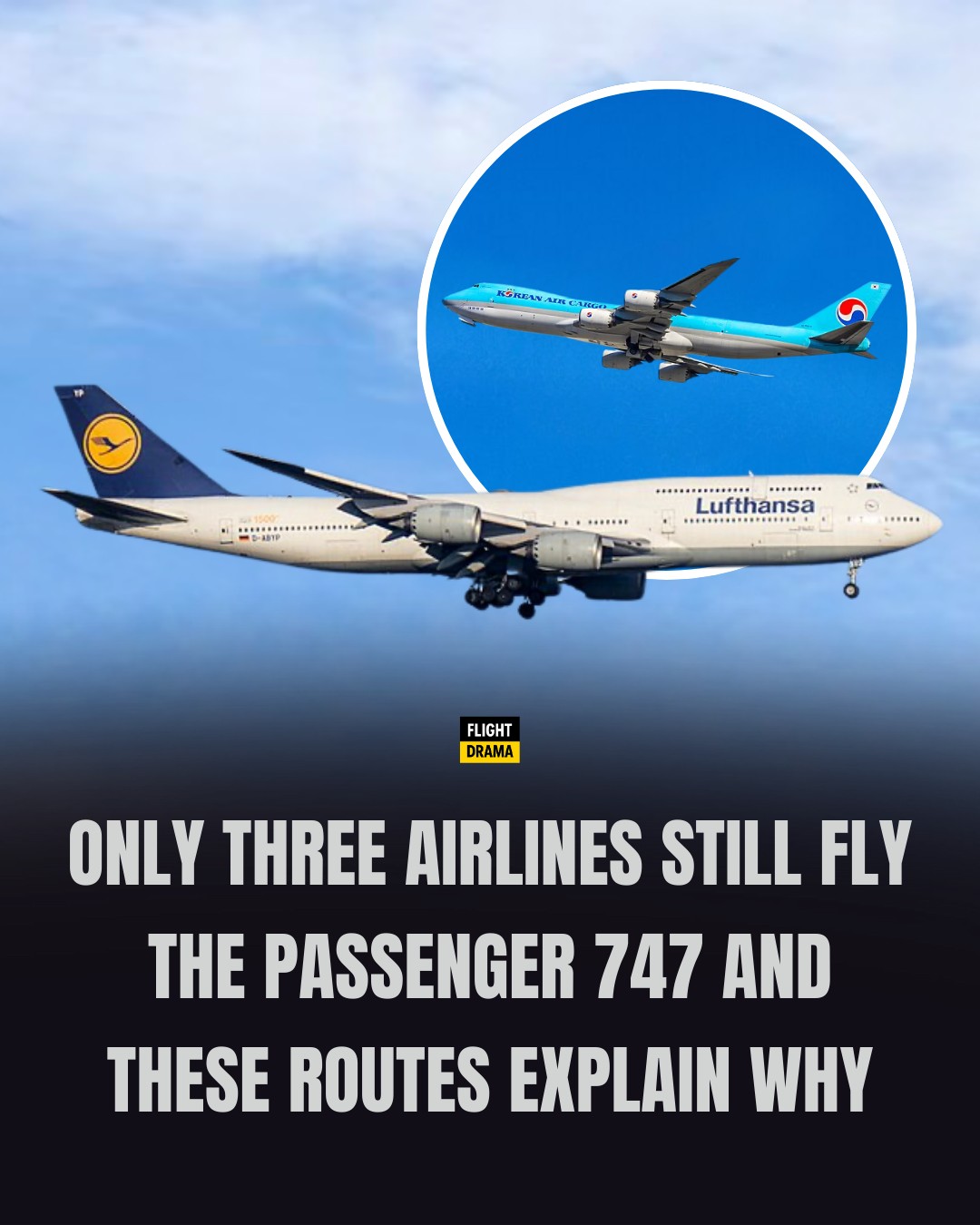 FlightDrama - In 2026, the passenger Boeing 747-8 has become a ...