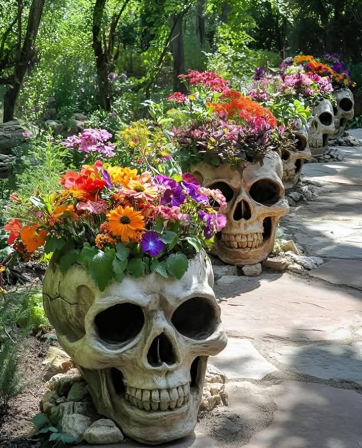 Where to place a skull flower garden?