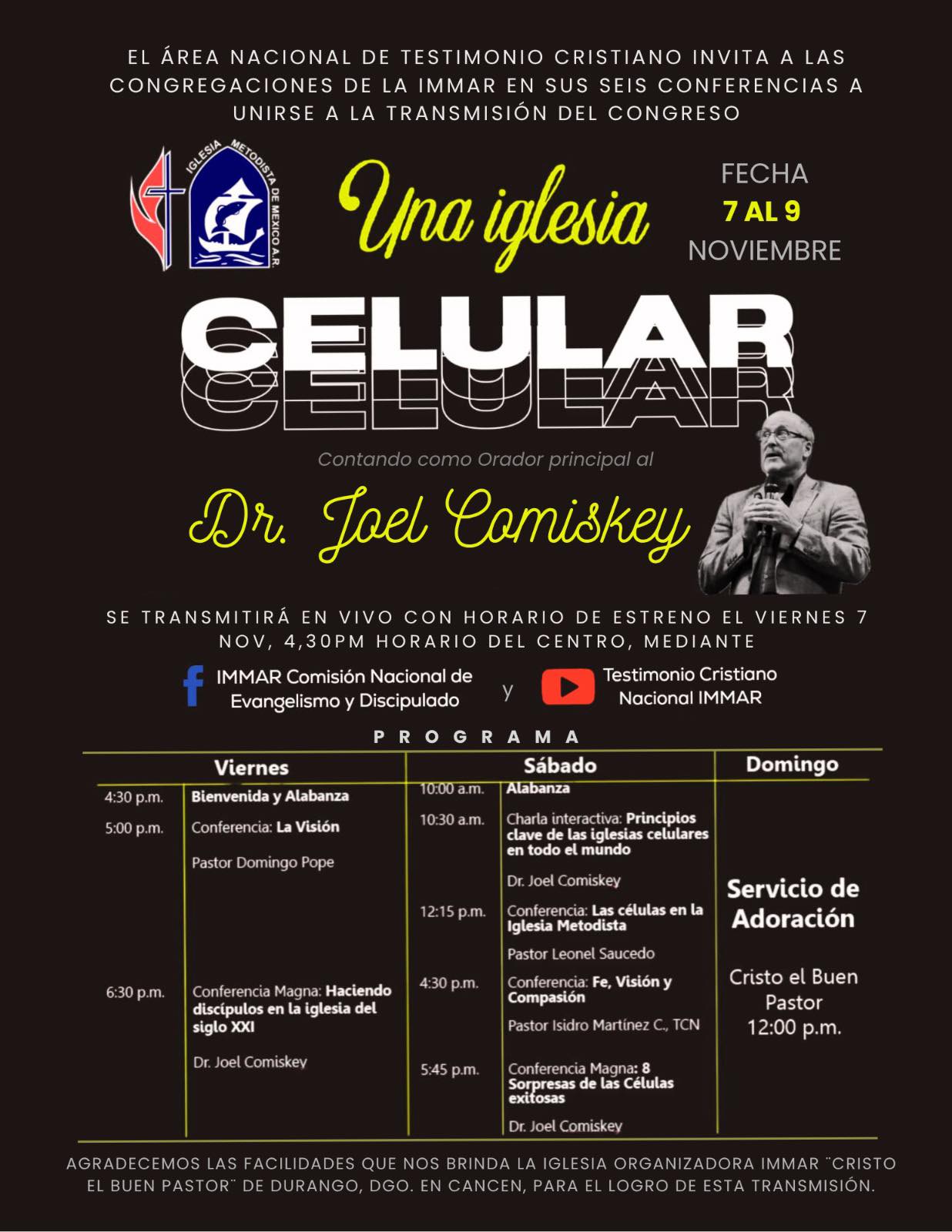 IMMAR Comisión Nacional de Evangelización y Discipulado