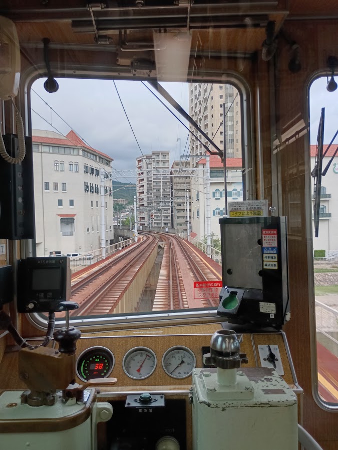阪急電車・後面展望・その②** **宝塚駅から宝塚南口・逆瀬川駅まで