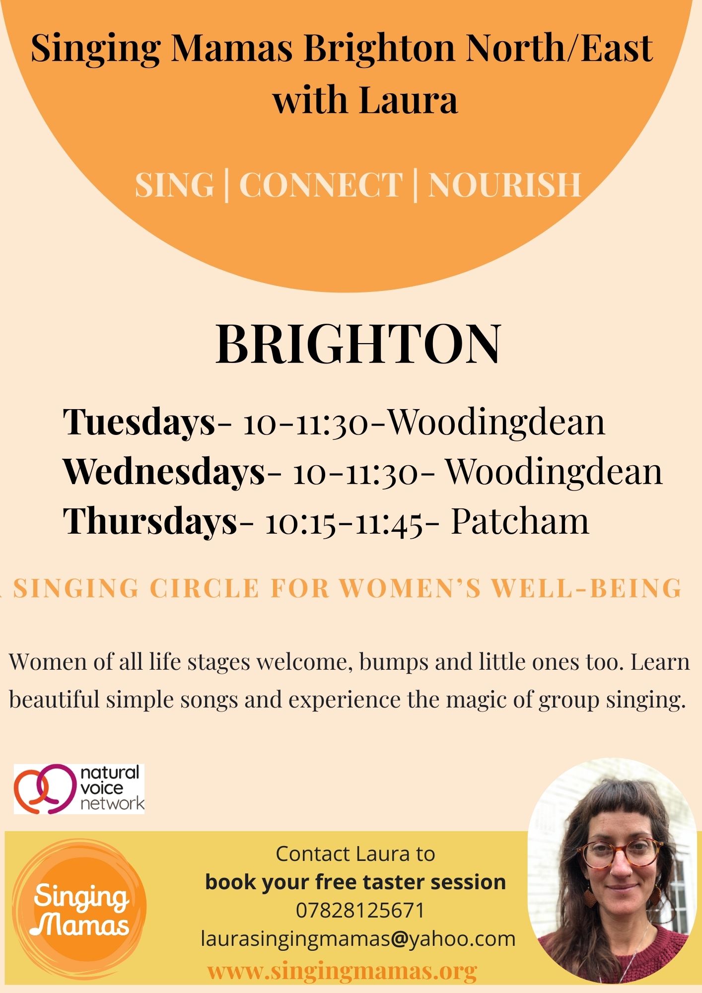 Laura Singing Mamas NE Brighton | Brighton and Hove