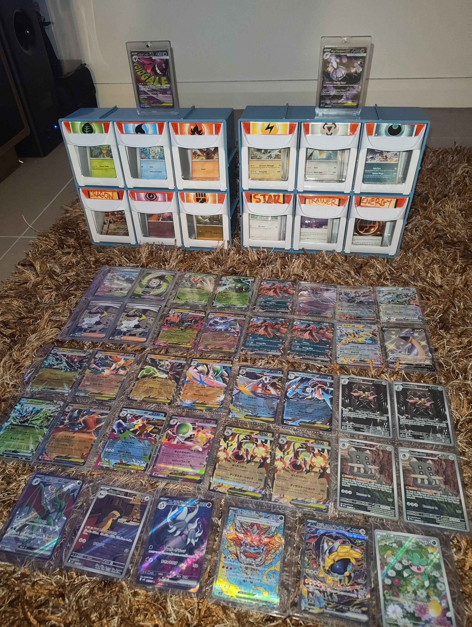 massive pokemon card collection 5 Oversized Jumbo Cards in TOP LOADERS! EX GX Legendary Full Art Untapped Games : Toys & Games Massive Pokmon card bundle up