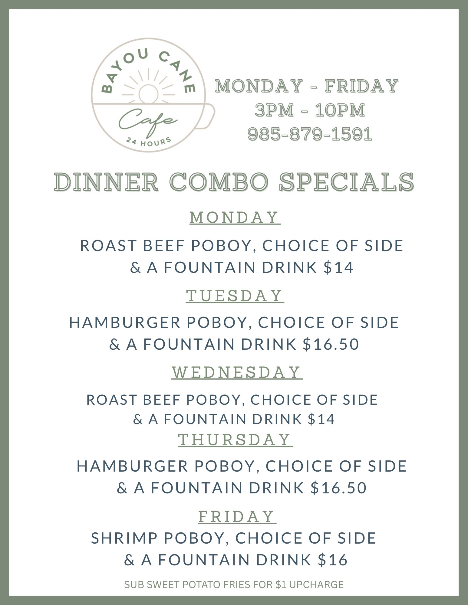 Bayou Cane Cafe | Houma LA